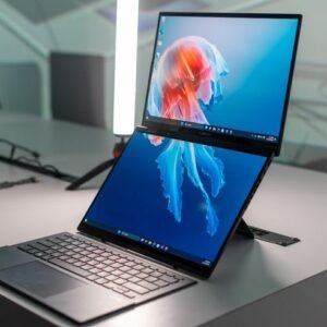 Home asus zenbook duo laptop, dual 14” oled